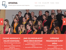 Tablet Screenshot of effatha.cz